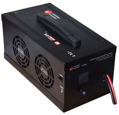48V 3000W 13S LiPo, NMC, LiFe, LiTo, Pb, VRLA 鉛酸 AGM, GEL 電動バイク,電動バイク用のバッテリー充電器 1-55A
