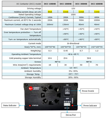 600A Bms 4s Lifepo4 lFP DCコンタクターリレー SSR 24V 48V 72V 100V